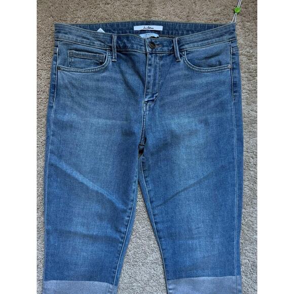 NWT Sam Edelman The Kitten Mid Rise Skinny Ankle Jeans Blue/Silver Women's 12/31 - Picture 3 of 11